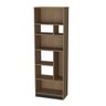 Estante Livreiro Decorativa 8 Nichos Roma B38 Mel Preto Nova Mobile - 1