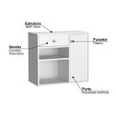 Ver imagem 5 de Armário Multiuso para Escritório Ravena B39 Branco Nova Mobile