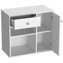 Ver imagem 3 de Armário Multiuso para Escritório Ravena B39 Branco Nova Mobile