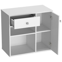 Armário Multiuso para Escritório Ravena B39 Branco Nova Mobile - 3