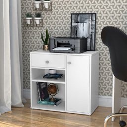 Armário Multiuso para Escritório Ravena B39 Branco Nova Mobile - 7
