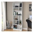 Ver imagem 1 de Estante Livreiro Decorativa 8 Nichos Roma B38 Branco Nova Mobile