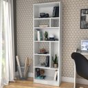 Ver imagem 5 de Estante Livreiro Decorativa 8 Nichos Roma B38 Branco Nova Mobile