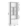 Estante Livreiro Bali B37 Branco Nova Mobile - 4