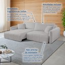 Ver imagem 6 de Sofá Retrátil e Reclinável 246cm com Almofadas Decorativas Eros Yescasa
