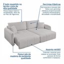 Ver imagem 7 de Sofá Retrátil e Reclinável 246cm com Almofadas Decorativas Eros Yescasa