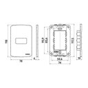 Ver imagem 2 de Placa com Suporte Margirius B3 Colors 4x2 para 1 Módulo Horizontal Pérola