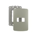 Ver imagem 1 de Placa com Suporte Margirius B3 Colors 4x2 para 1 Módulo Horizontal Pérola