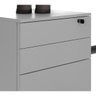 Gaveteiro Organizador com Chave e Rodízios 48,8cm Me4148 Tecno Mobili - Branco - 5