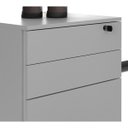 Ver imagem 5 de Gaveteiro Organizador com Chave e Rodízios 48,8cm Me4148 Tecno Mobili - Branco