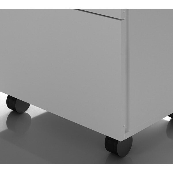 Gaveteiro Organizador com Chave e Rodízios 48,8cm Me4148 Tecno Mobili - Branco - 6