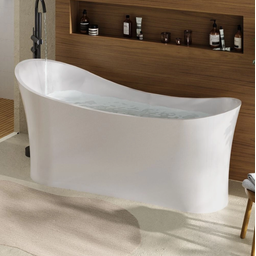 Banheira Freestanding Imersão Acrílico 165 Cm Azurita Pingoo.casa - Branco - 7