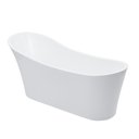 Ver imagem 1 de Banheira Freestanding Imersão Acrílico 165 Cm Azurita Pingoo.casa - Branco