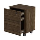Ver imagem 4 de Gaveteiro Arquivo para Escritório Home Office 3 Gavetas Nogal - Tecno Mobili