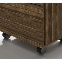 Gaveteiro Organizador com Chave e Rodízios 48,8cm Me4148 Tecno Mobili - Nogal - 6