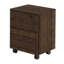 Gaveteiro Organizador com Chave e Rodízios 48,8cm Me4148 Tecno Mobili - Nogal - 2