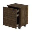 Ver imagem 4 de Gaveteiro Organizador com Chave e Rodízios 48,8cm Me4148 Tecno Mobili - Nogal