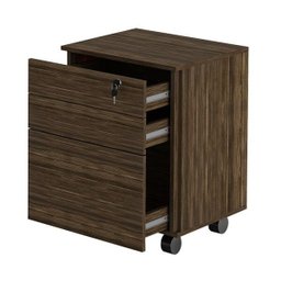 Gaveteiro Organizador com Chave e Rodízios 48,8cm Me4148 Tecno Mobili - Nogal - 4