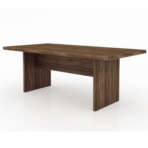 Mesa Reunião para Escritório 200x100cm Me4119 Nogal Tecno Mobili