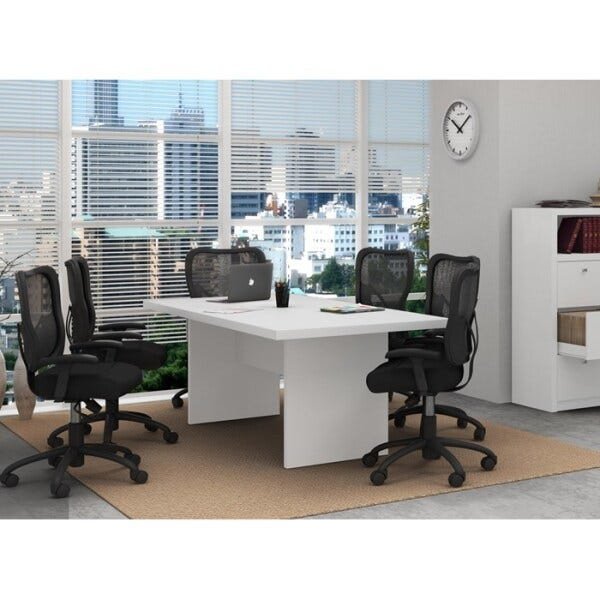 Mesa Reunião para Escritório 200x100cm Me4119 Branco Tecno Mobili - 5