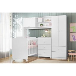 Quarto de Bebê com Guarda-Roupa,  Berço e Cômoda Ternura Peternella - 8