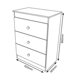 Quarto de Bebê com Guarda-Roupa,  Berço e Cômoda Ternura Peternella - 6