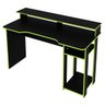 Mesa para Computador Gamer 1,36m Me4153 Tecno Mobili - Preto/verde - 3