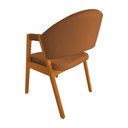 Ver imagem 4 de Kit 6 Cadeiras Helen Madeira Maciça Cerejeira Premium Assento Facto para Mesa - Caramelo