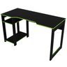 Mesa para Computador Gamer 1,36m com Suporte para Monitores Me4152 Tecno Mobili - Preto/verde - 4