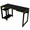 Ver imagem 4 de Mesa para Computador Gamer 1,36m com Suporte para Monitores Me4152 Tecno Mobili - Preto/verde