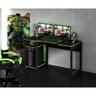 Mesa para Computador Gamer 1,36m com Suporte para Monitores Me4152 Tecno Mobili - Preto/verde - 3