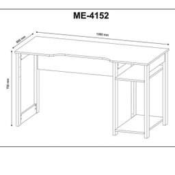 Mesa para Computador Gamer 1,36m com Suporte para Monitores Me4152 Tecno Mobili - Preto/verde - 6