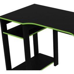 Mesa para Computador Gamer 1,36m com Suporte para Monitores Me4152 Tecno Mobili - Preto/verde - 5