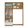 Conjugado Guarda-Roupa Com Berço Cristal 6600 Nature Branco Peternella - 2