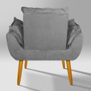 Ver imagem 6 de Kit 2 Poltronas Decorativa Opala para Recepção:cinza