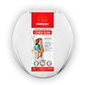 Assento Sanitário Oval Linea Slim Branco Mebuki - 1