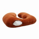 Ver imagem 2 de Almofada Travesseiro de Corpo Gestante Relaxante Isa Grande Macia Veludo Terracota - Abmaza