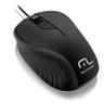 Mouse Multilaser Emborrachado Preto Com Fio Usb - MO222 - 1