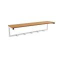 Ver imagem 2 de Cabideiro de Parede Estilo Industrial Kappesberg Li042 Canela Branco