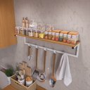 Ver imagem 1 de Cabideiro de Parede Estilo Industrial Kappesberg Li042 Canela Branco