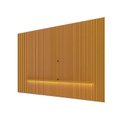Ver imagem 1 de Painel Ripado para TV até 90 Polegadas com LED 100% MDF 330cmx250cm Nobre