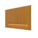 Ver imagem 2 de Painel Ripado para TV até 90 Polegadas com LED 100% MDF 330CMX250CM Nobre