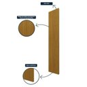 Ver imagem 4 de Painel para Tv até 90 Polegadas Ripado com Led 330cm 100% Mdf Nobre