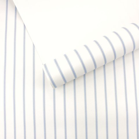 Papel de Parede Listrado Azul e Branco Importado com Cola Inclusa