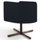 Ver imagem 4 de Kit 2 Poltronas Decorativas Giratória Base X Betina D02 Veludo Preto B-300 - Lyam Decor