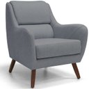 Ver imagem 2 de Kit 2 Poltronas Decorativas para e Recepção Gooby D02 Linho Cinza C-416 - Lyam