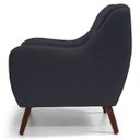 Ver imagem 4 de Kit 2 Poltronas Decorativas para e Recepção Gooby D02 Linho Chumbo C-465 - Lyam