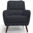 Ver imagem 3 de Kit 2 Poltronas Decorativas para e Recepção Gooby D02 Linho Chumbo C-465 - Lyam