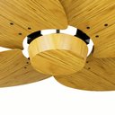 Ver imagem 2 de Ventilador de Teto Com Controle Remoto Natuvent Dahlia No Light 4 Pás Madeira Freijó 127v