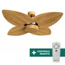 Ver imagem 6 de Ventilador de Teto com Controle Remoto Natuvent Dahlia no Light 4 Pás Madeira Freijó 127V